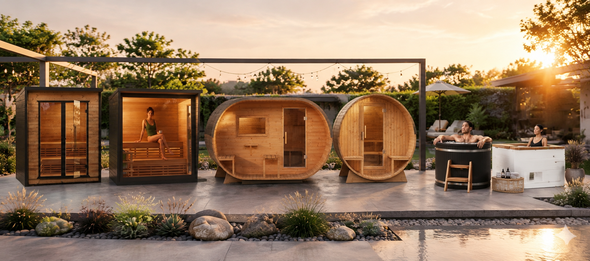 Professional smart cold plunge tub and far infrared sauna manufacturer from China. All ice bath tubs support 3℃ minimum cooling temperature, built-in ozone sterilization, self-circulating filtration, WIFI remote control and solid wood edge decoration